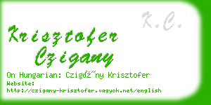 krisztofer czigany business card